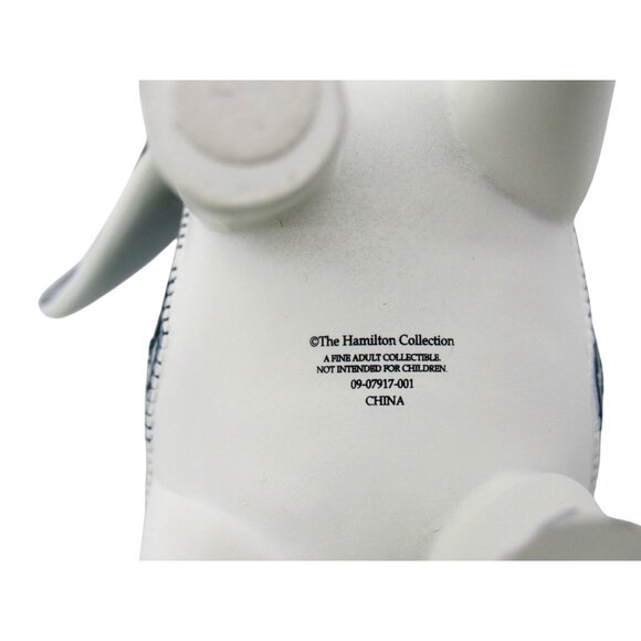 Hamilton Collection BLUE MAJESTY Elephant Figurine Butterfly and Floral Details - Picture 10 of 11